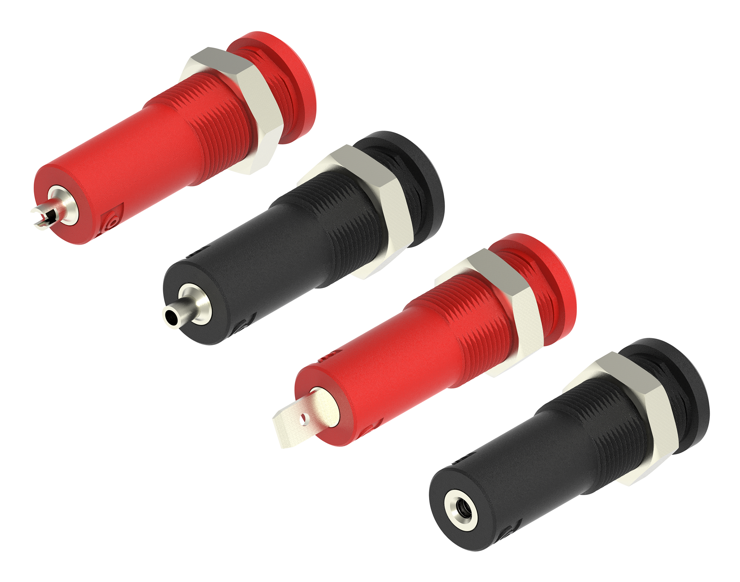 New 5 kV High Voltage Series Banana Jacks and Test Leads